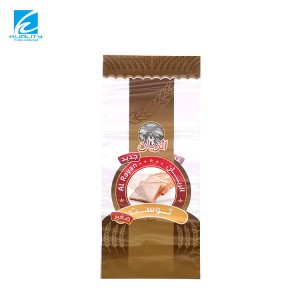 Food Grade Custom Private Label Printing Resealable Plastic Clear Bags Transparent Bread Bags With Side Guesse