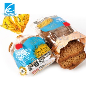 Food grade Tas kemasan roti plastik cetak yang disesuaikan dengan roti tas roti kantong plastik