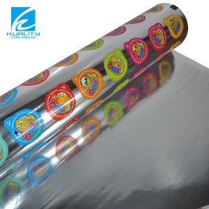 Plastikinės aliuminio plėvelės lanksčios taurės dangčio sandarinimo pakuotės ritininė plėvelė