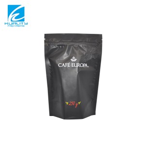 Custom Design Aluminum Foil Coffee Beans Packaging Side Gusset Coffee Bags With Degassing Valve