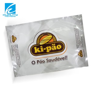 Eco Friendly Printed Custom Logo Plastic Opp Label Baguette Toast Bread Bags With Windows