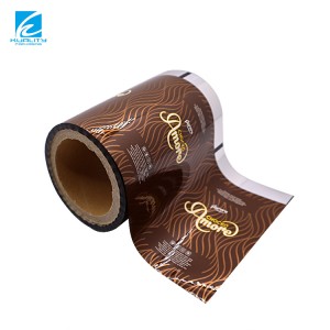 Bolsita de chocolate con piruletas de papel de aluminio impresas personalizadas Empaquetado de película sellada en frío