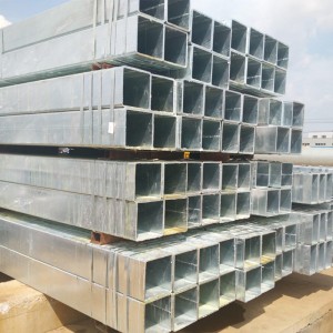 High Quality Hollow Rectangular Steel pipe Galvanized Square Tube