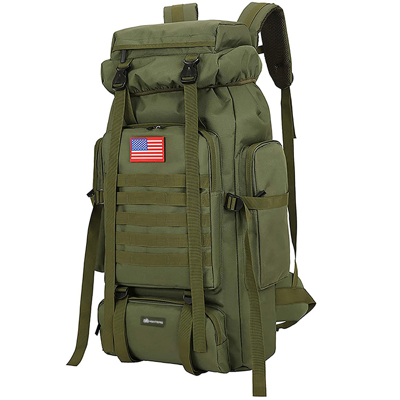 OutDoor 70L Hiking Backpack for Men Waterproof Military Camping Rucksack Travel Daypack