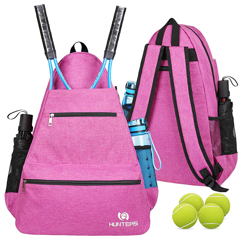 Ransel Tenis Tas Tenis Besar untuk Wanita dan Pria untuk Memegang Raket Tenis, Dayung Pickleball, Raket Bulu Tangkis, Raket Squash, Bola dan Aksesoris Lainnya