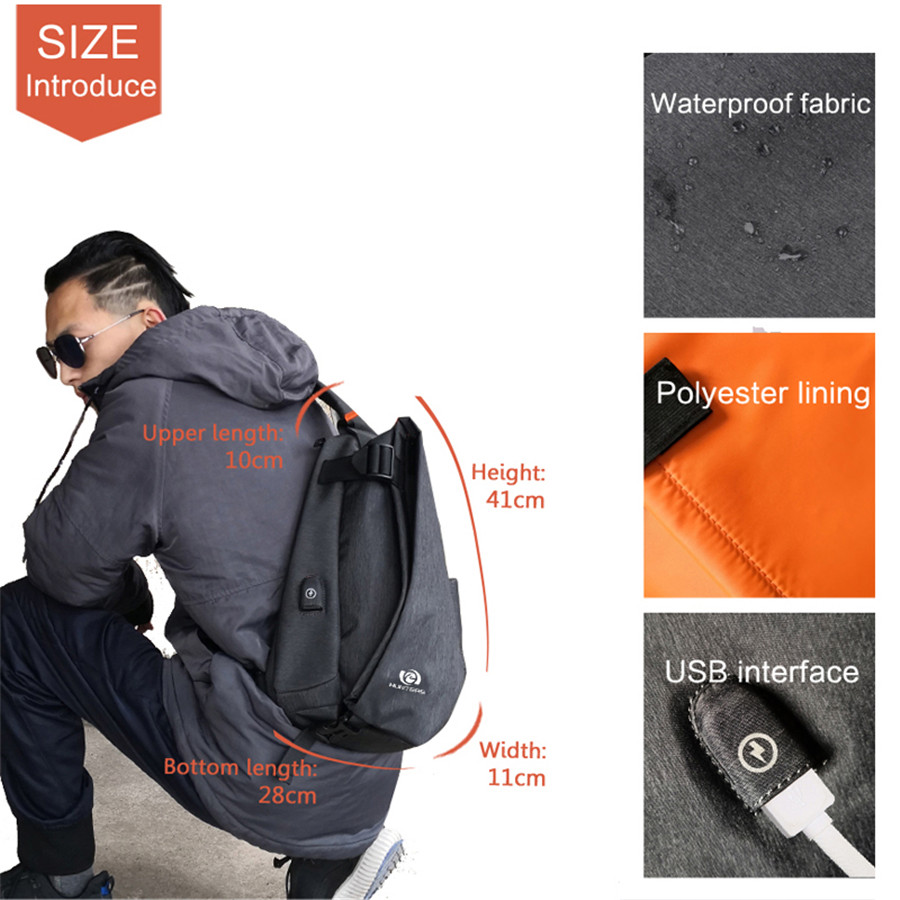 Bag gualainn FYUZE-Casual-Men-sports-2020-Waterproof-Multifunction-Crossbody-Bag-for-Men-USB-Charge-Casual (4)