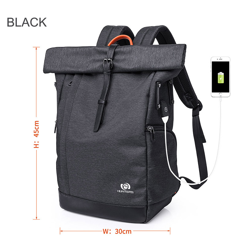 Backpack Trendy Trendy Waterproof a ghabhas leudachadh le pòcaid laptop