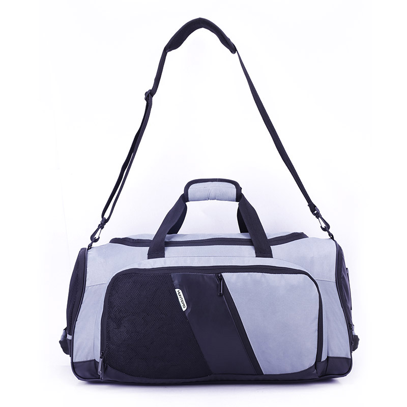 Sportska torba za teretanu – sportske torbe za fitness s pretincem za cipele i mokrim džepom za žene i muškarce – siva/velika