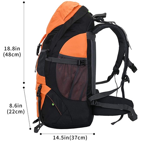 Russel Molly Hiking Backpack, 50l Camping Umufuka woroshye wo hanze-16