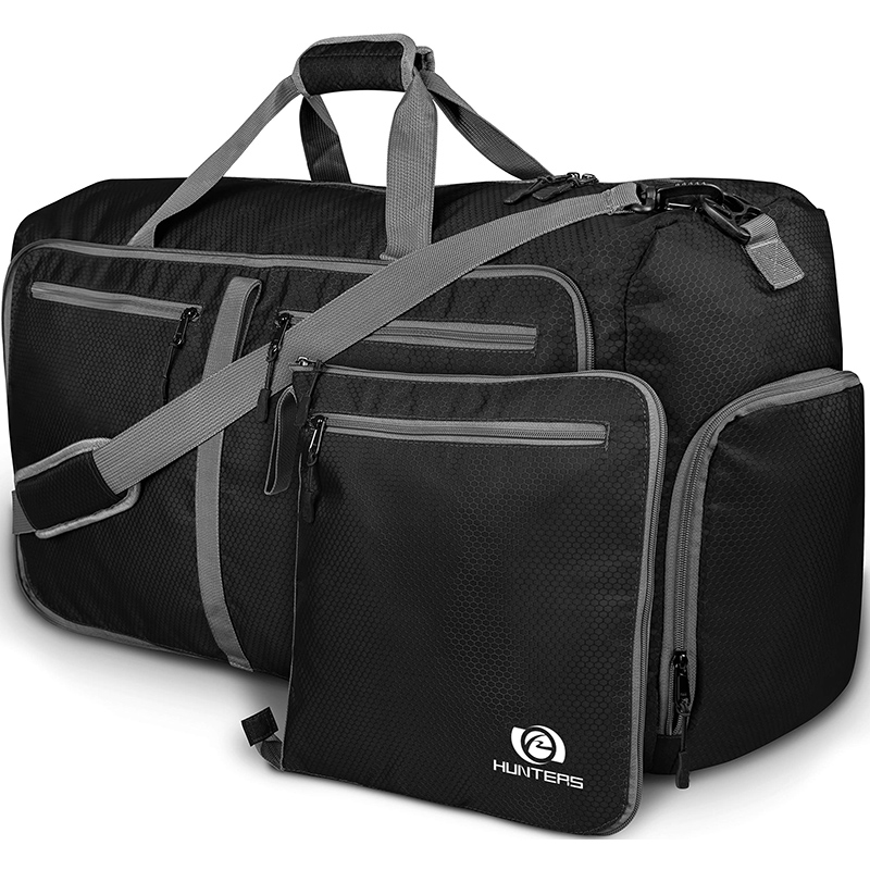 Średnia torba sportowa z kieszeniami – składana lekka torba podróżna