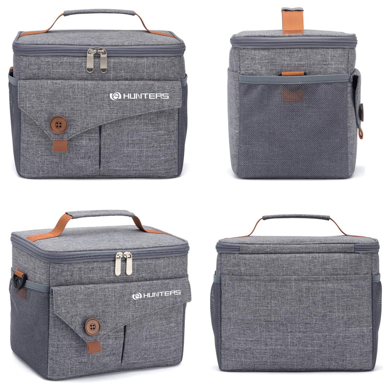 Reusable Lunch Bag na may Detachable Shoulder Strap, Leak-proof Lunch Box para sa OpisinaSchoolPicnicBeach, Large Capacity Cooler Tote Bag para sa KidsAdult