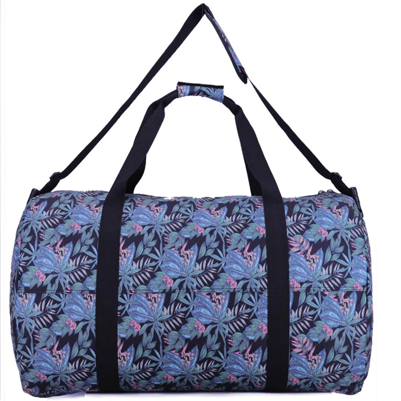 Ainutlaatuinen kukkakuvioinen duffle bag -matkalaukku yön yli kantamiseen