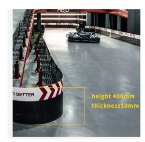 HVFOX Indoor Barrier Go Kart Track High Quality Rubber For Karting Race Track