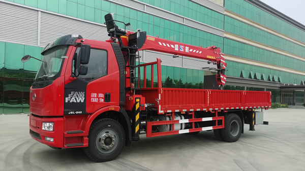 SHS2005 Max Lifting Capacity 8T Straight boom truck mount crane Fa'aaliga Ata