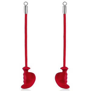 Single Grip Tricep Rope Cable Attachment （Red）