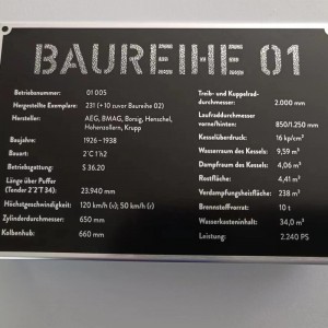 Placa de identificación de aluminio con serigrafía de diseño personalizado para escritorio