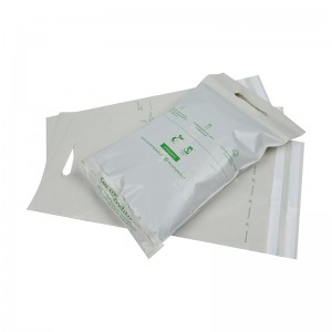 Bossa d'enviament compostable amb mànec biodegradable personalitzat