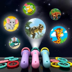 Op maat gemaakt Handheld Story Projector-speelgoed voor het slapengaan van de baby