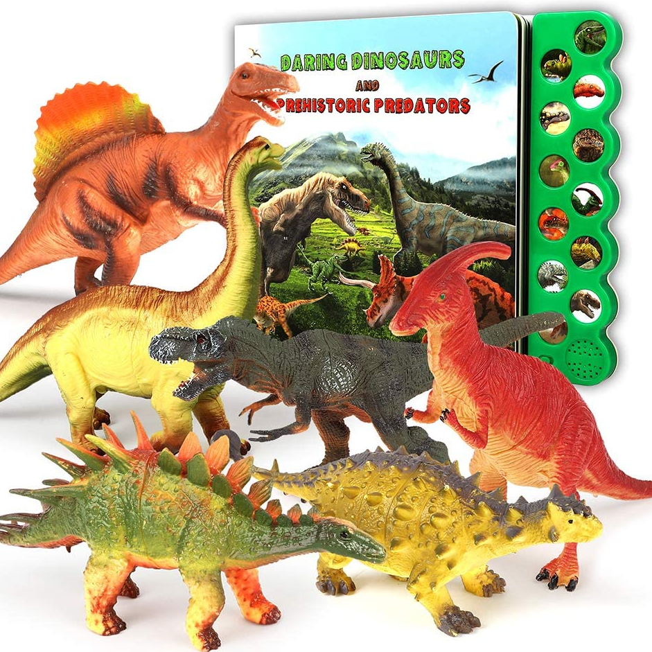 Laste dinosauruste heliraamatute trükkimine koolieelses hariduses