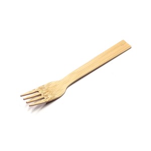 Kraft Tableware Disposable Bamboo Cutlery ලේසර් පෙට්ටිය සමඟ කැටයම් කර ඇත