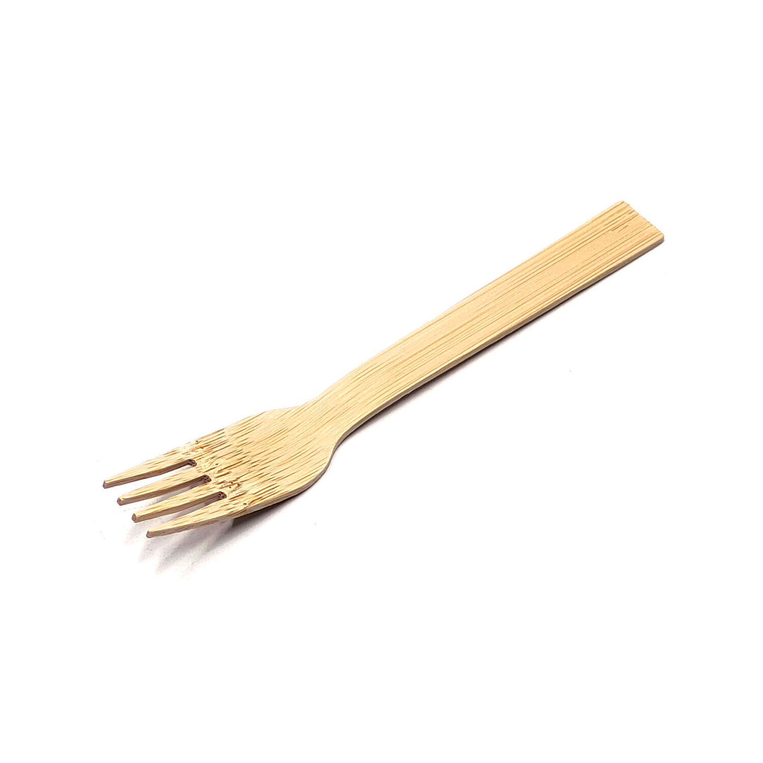 Kraft Tableware Disposable Bamboo Cutlery Laser Gravated with box
