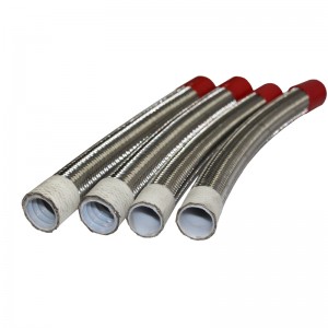 SAE100 R14 PTFE Hose with Stainless Steel Wire Cover Hydraulic Hose