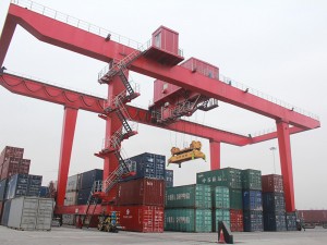 Rail Montéiert Container Crane