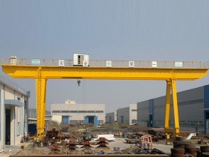 Electrical double girder gantry crane enetroli