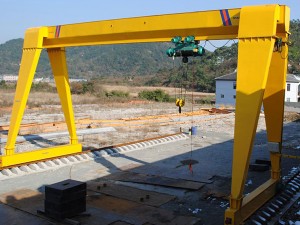 Betrouwbare China Manufacturer Single Girder Gantry Crane mei in frame