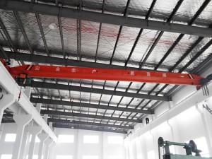 Lig-on nga single girder overhead crane nga adunay electrical hoist