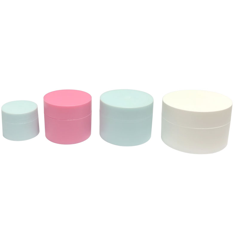 Pp Ronn Crème Jar Plastikskierper Container fir Kosmetik