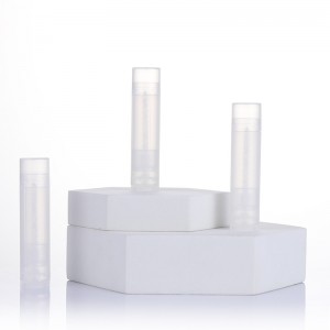 Nhà sản xuất Pp Clear Mini Lip Balm Tube 5g Ống son môi bằng nhựa rỗng