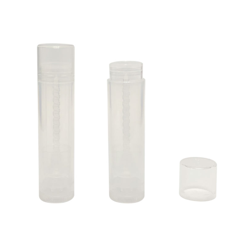 Արտադրող մեծածախ Պատվերով Դիզայն PP Շրթունքների բալզամ Tube Clear Empty Plastic Lipstick Tube