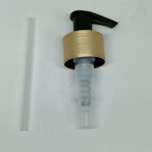 क्रीम फोम एल्यूमीनियम पेंच तेल उपचार बाएँ दाएँ लॉक लोशन पंप