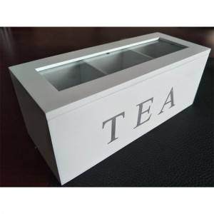 LFGB Custom MDF Painted Wooden Tea Packaging Box
