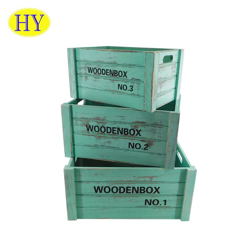 China Wholesale Cheap Wooden Crates Products Factories - Large Stackable Fruit And Vegetable Storage Box Crates For Sale – Huiyang