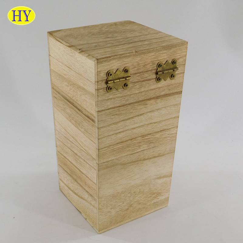 hộp gỗ tùy chỉnh với nắp bản lề bán buôn