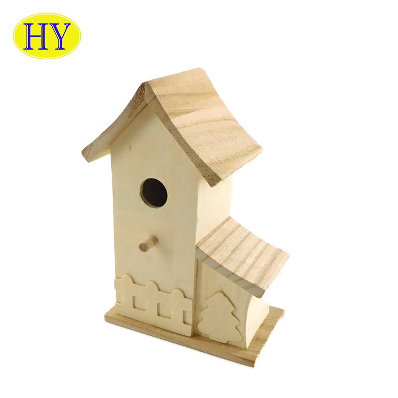 Bird Products For Home Garden Eco-Friendly Wooden Bird Cage House