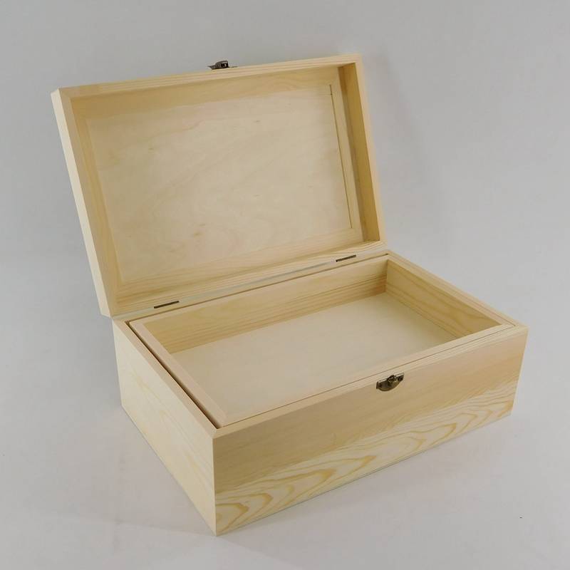 천연 미완성 나무 보관 상자 도매