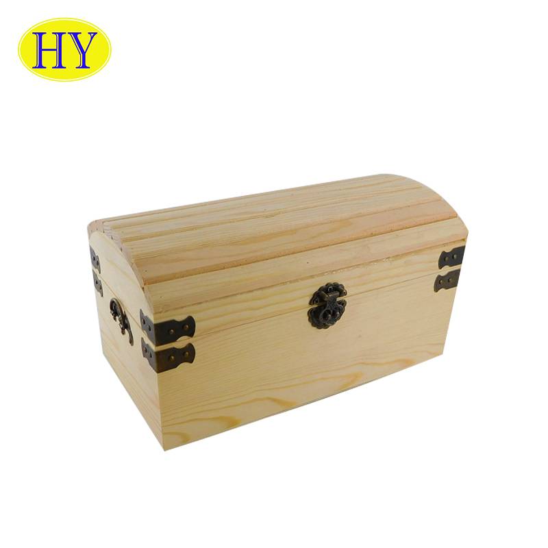 Wholesale Custom Unfinished Wooden Treasure Chest