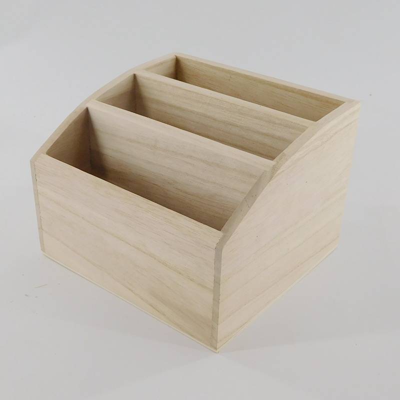 custom natural unfinished wood file organizer wholesale