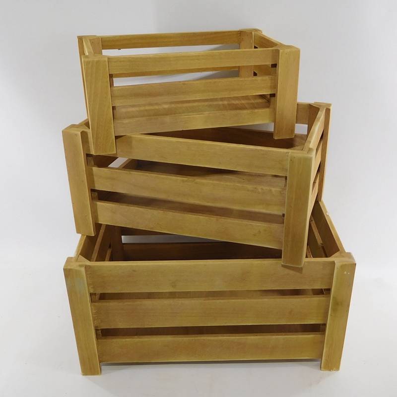 caixa de almacenamento de madeira personalizada por xunto