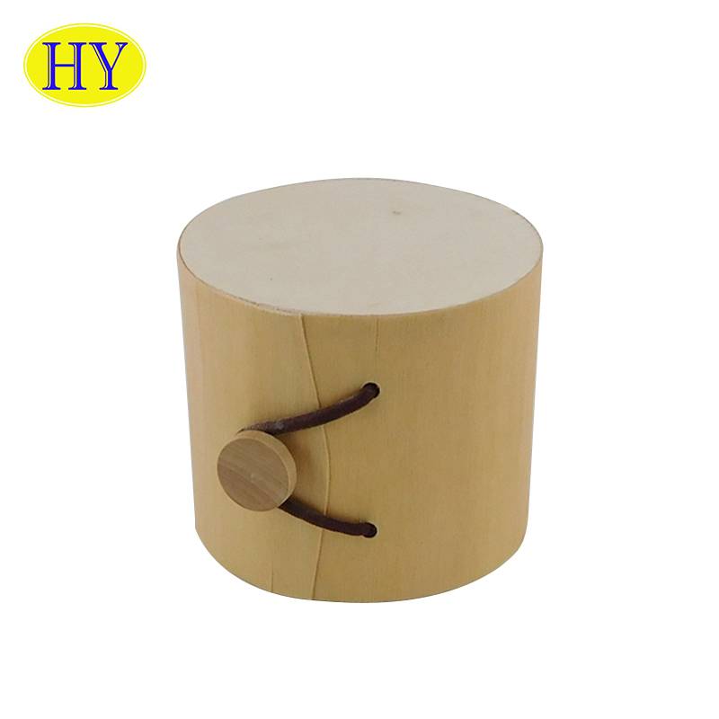 Wholesale Eco-friendly Handmade Round Birch Wood Bark Box Para sa Keso