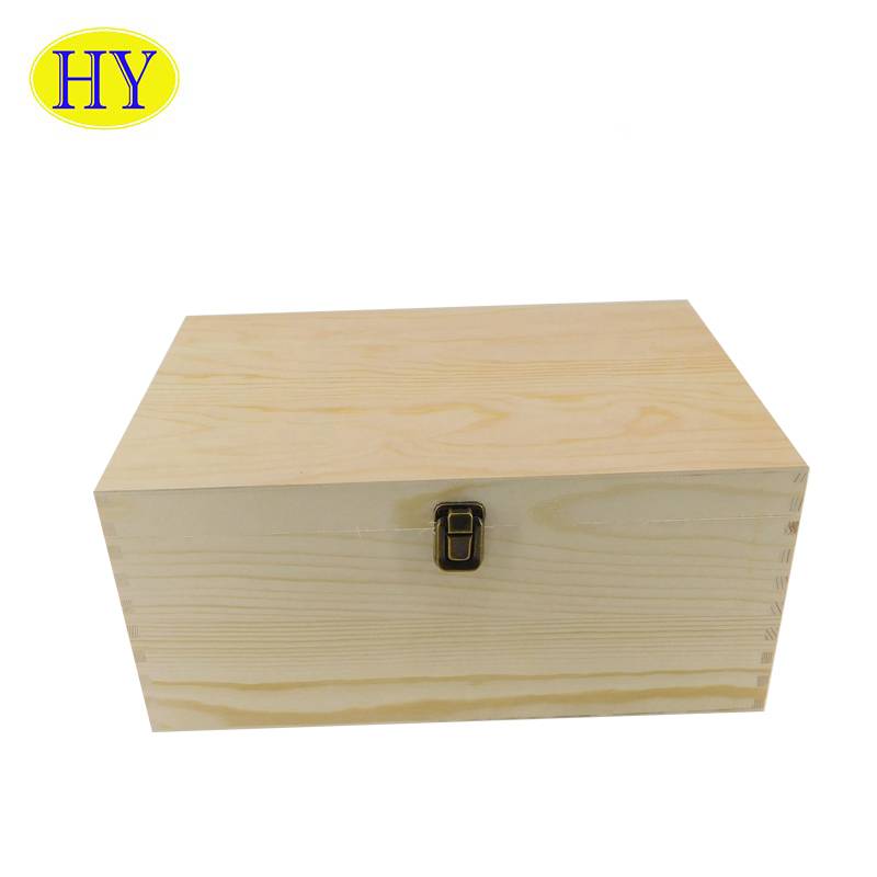 Madinga ir pigi medinė dovanų amatų pakavimo dėžutė