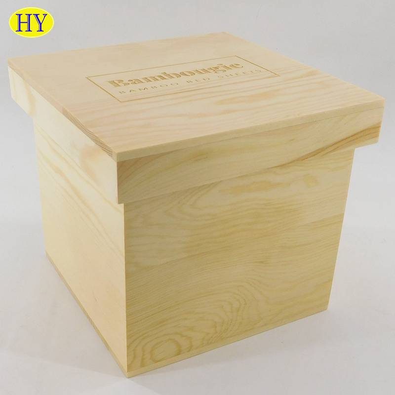 스토리지 도매용 맞춤형 천연 소나무 상자