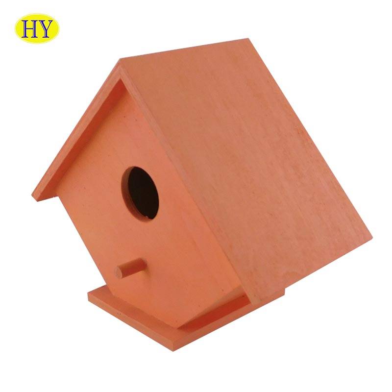 Custom New Design One Hole Wooden Asma Bird House