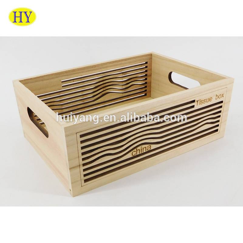Natural Unfinished Wooden Tray with Cutting Handles Wholesale