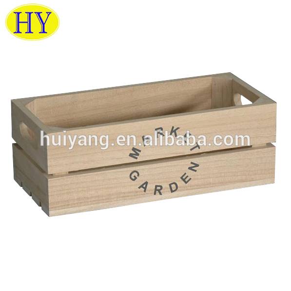 Factory Supply Custom Mini Wooden Storage Crates Wholesale