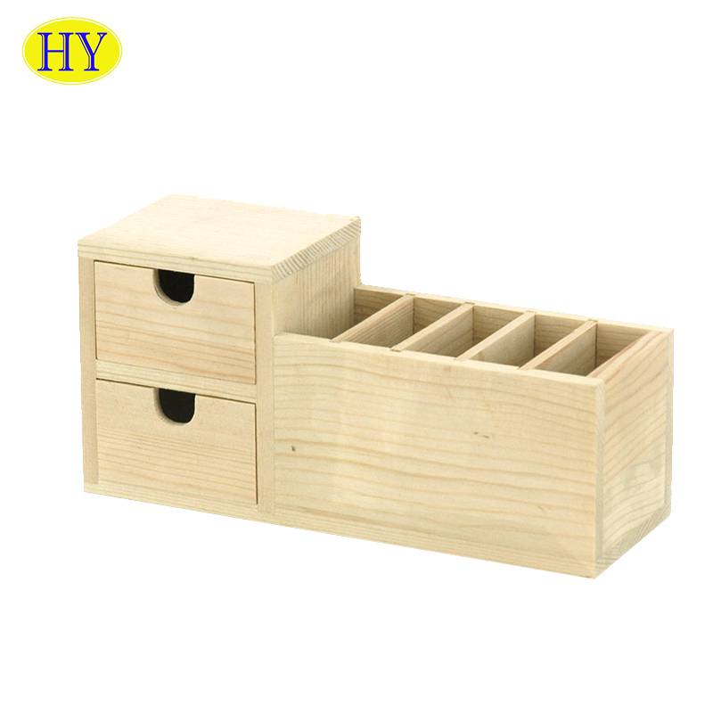 Murang wooden pencil case pen holder stationery wooden box