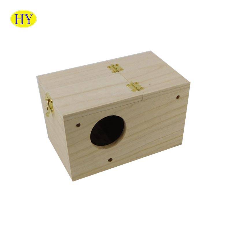 Wholesale Promotional Gift Unfinished Wooden Bird House